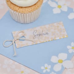 Floral Garden - Floral Place Cards with Vellum Paper