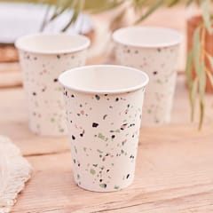 Terrazzo Print Paper Cups